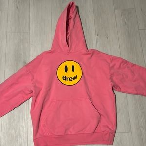 Pink drew hoodie